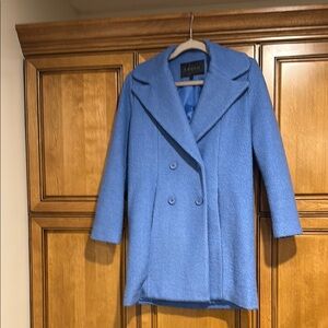 FRNCH Women's Blue Pea Coat